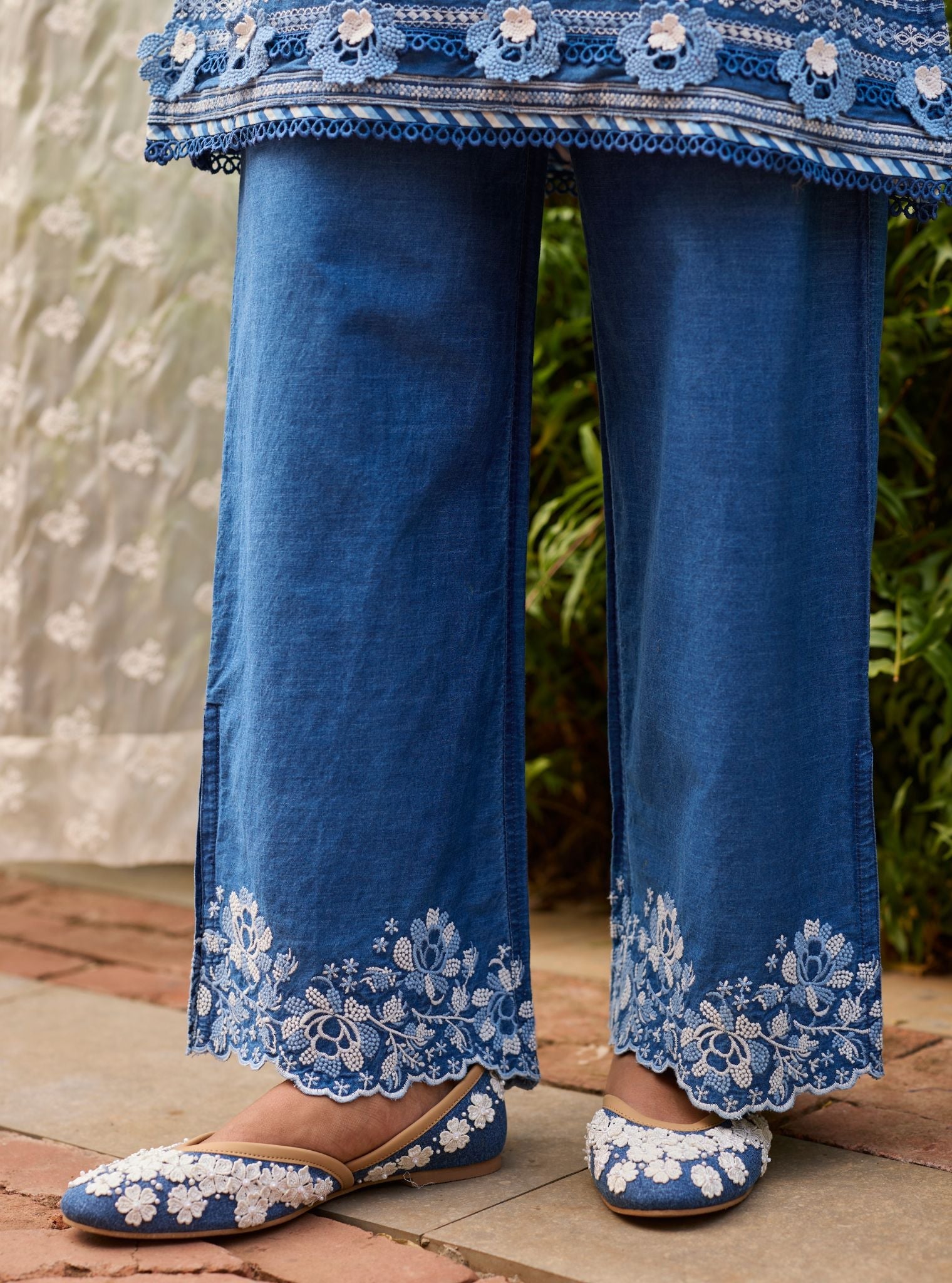 Sero Denim Kurta Set