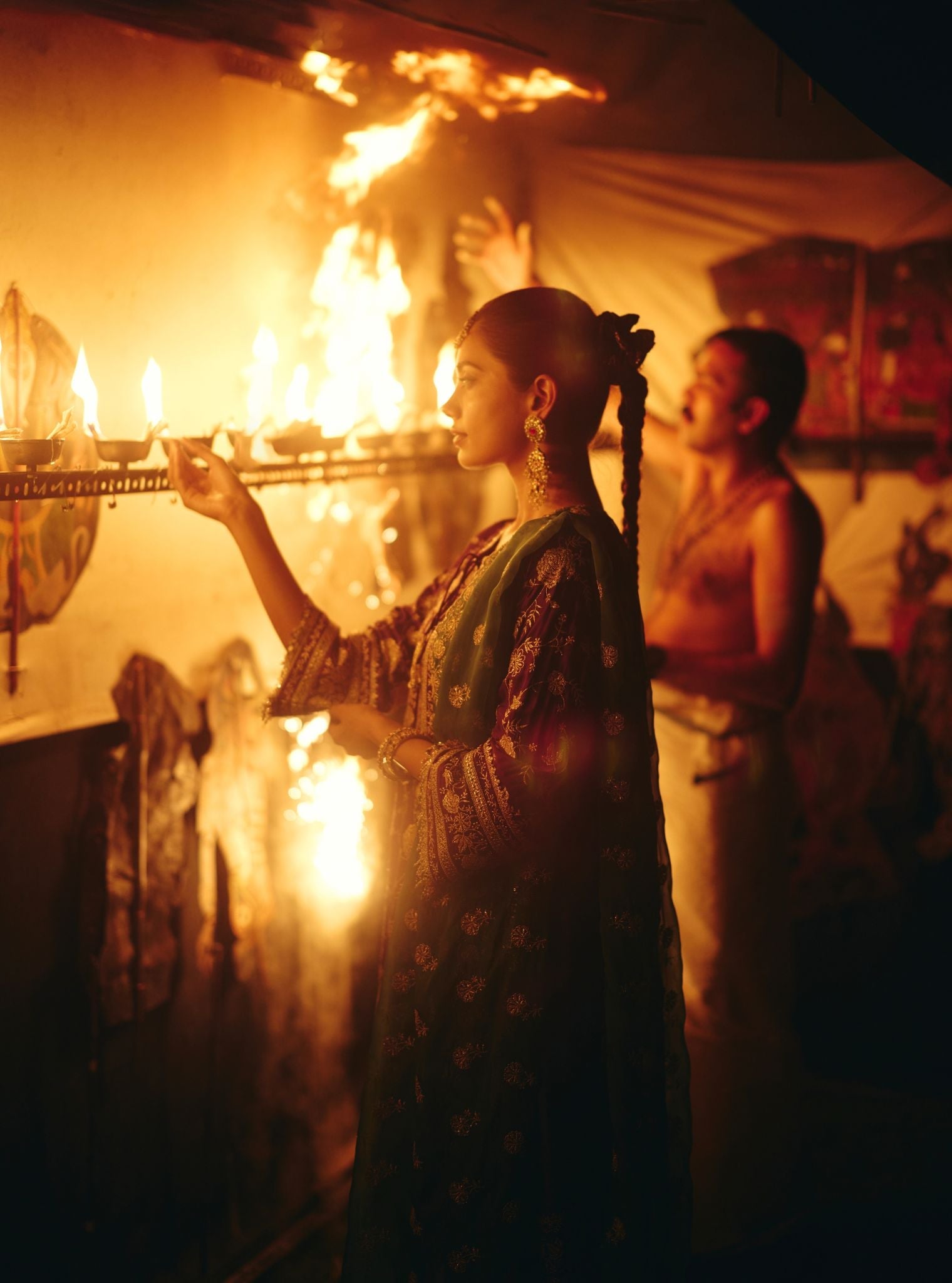 Sanae Cupro Satin Purple Kurta Set