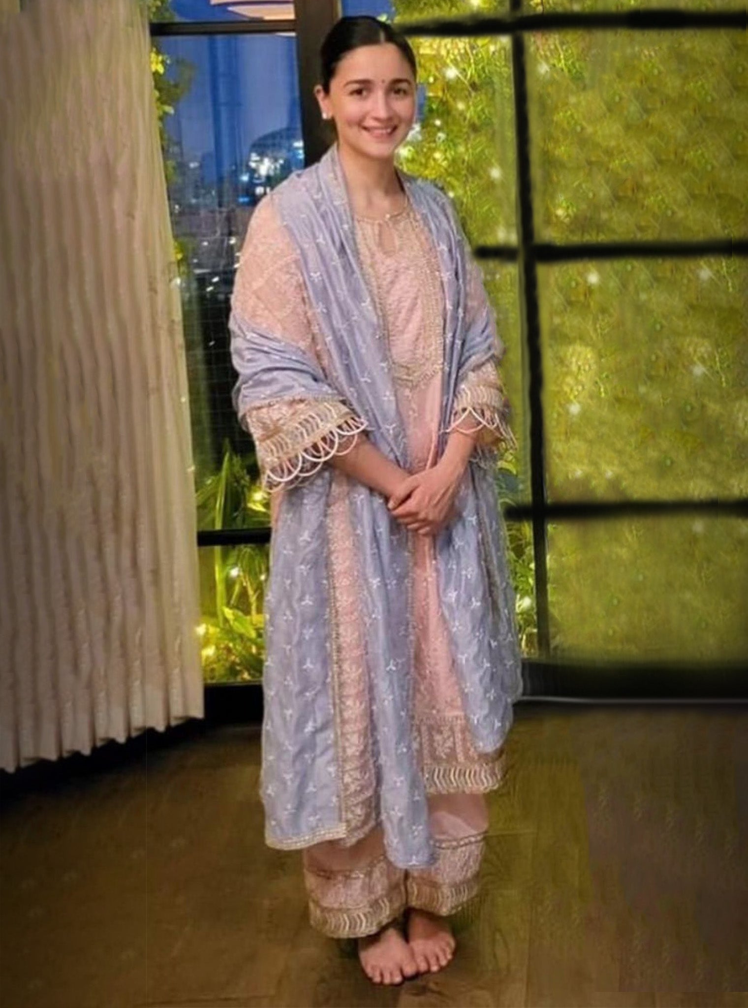 Briti Pima Pink Kurta Set