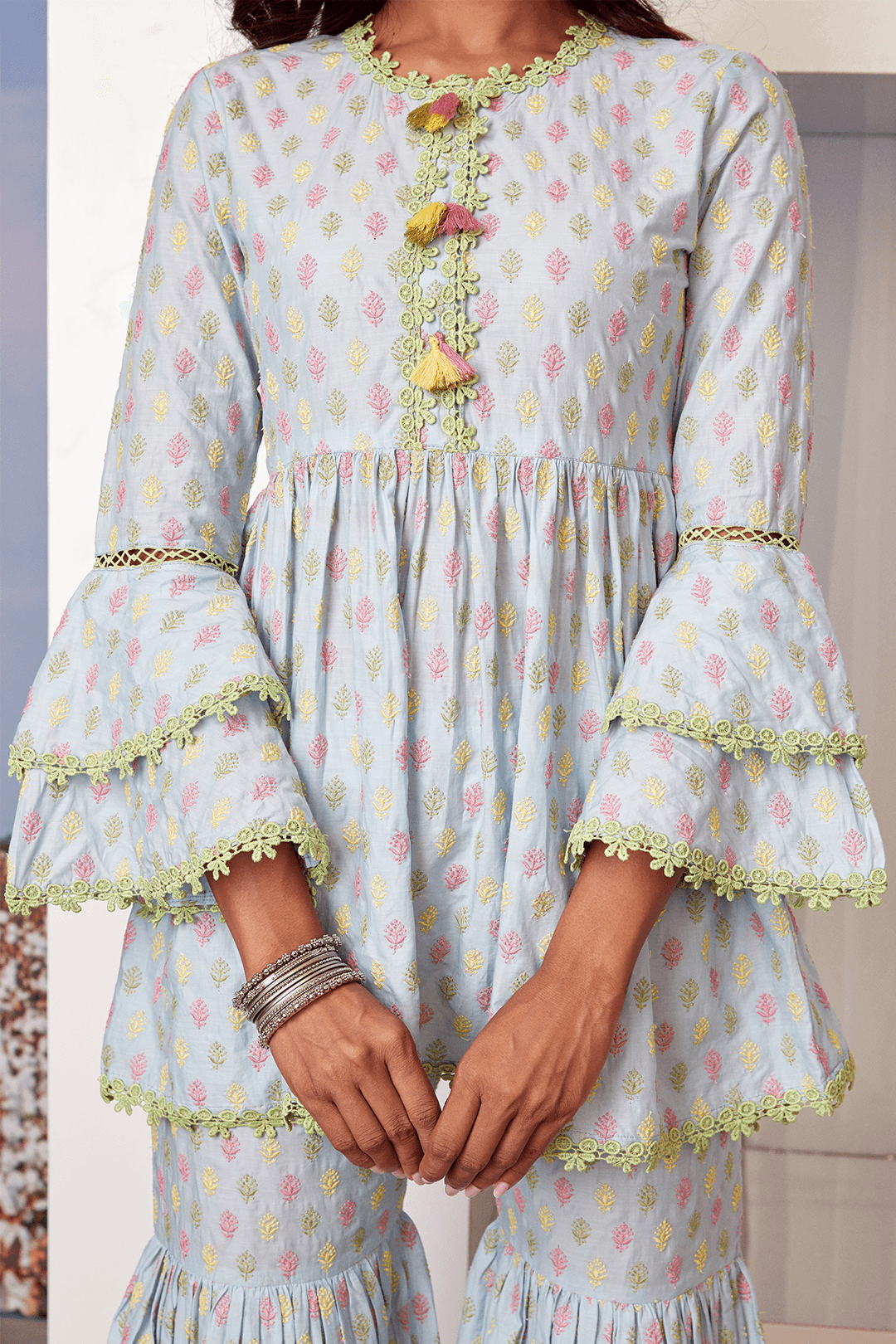 Alpine Supima Cotton Kurta with Sharara Set