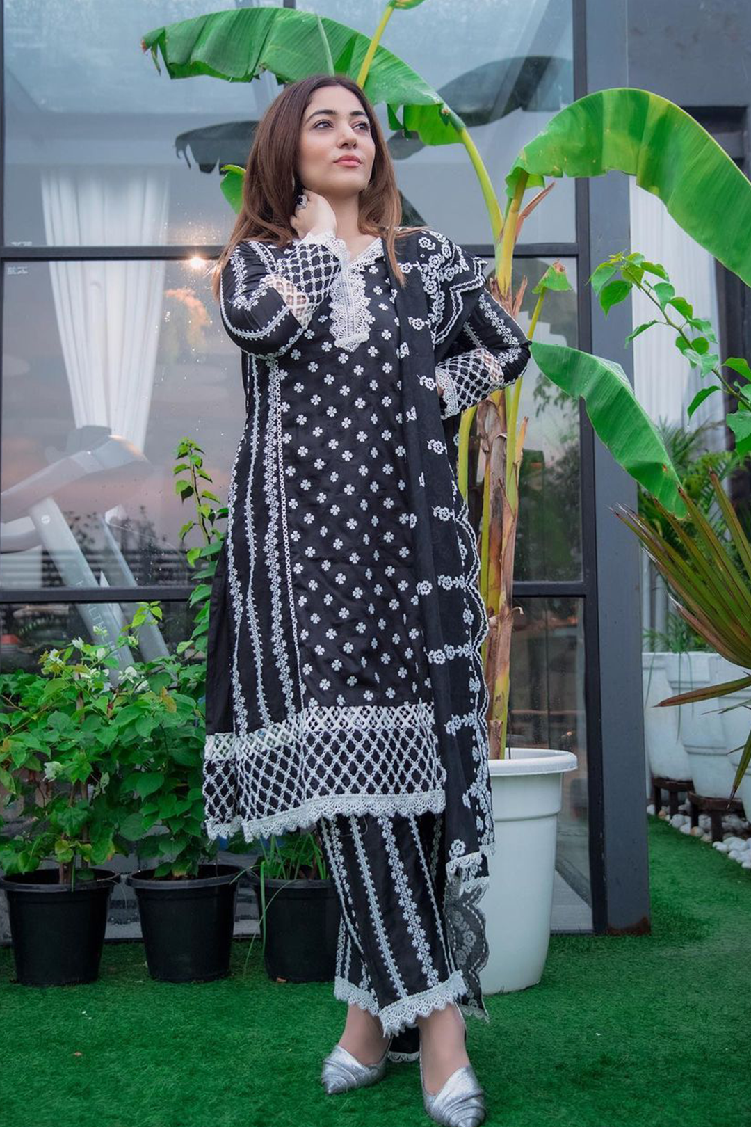 Daydream Pima Satin Kurta Set