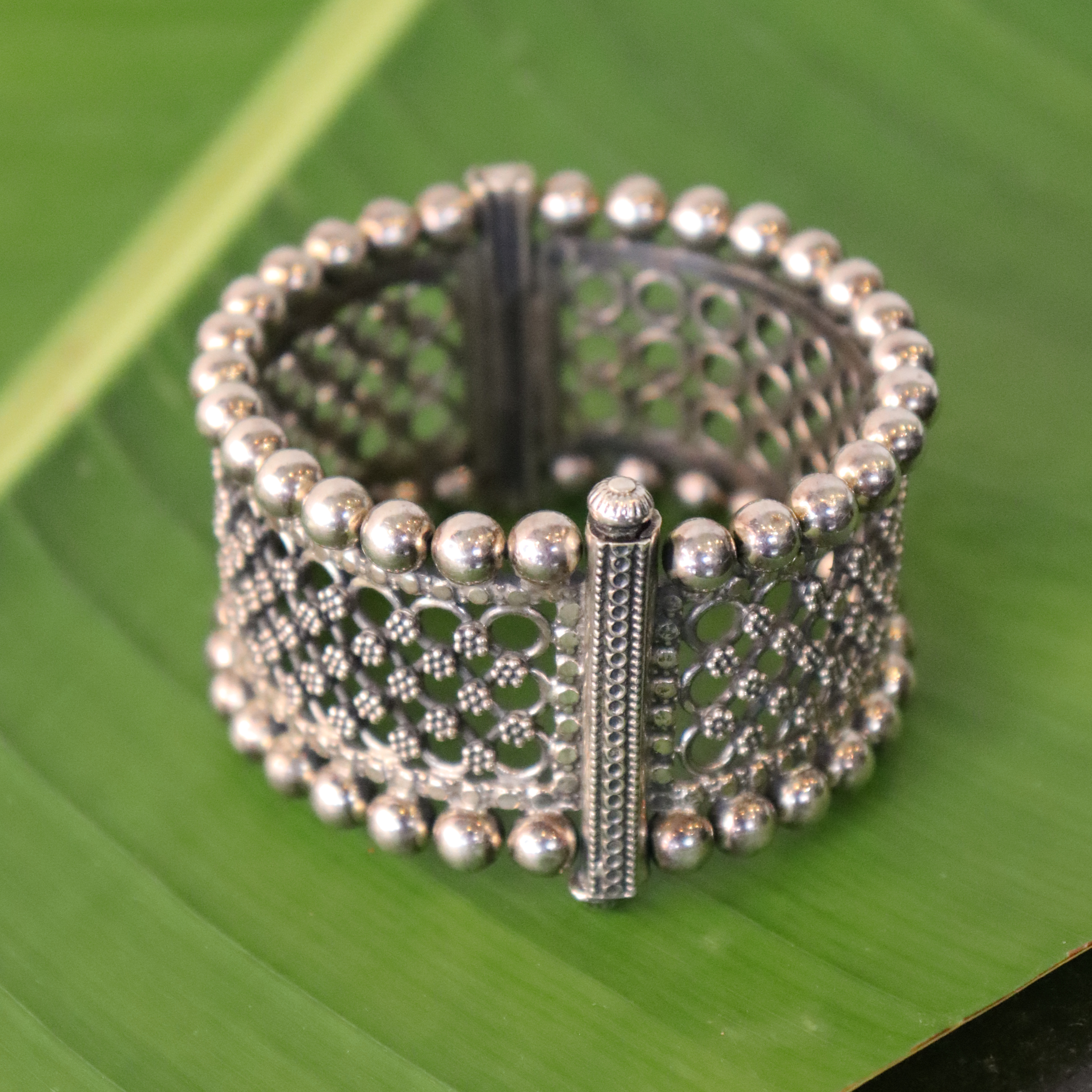 Marigold Silver Kada