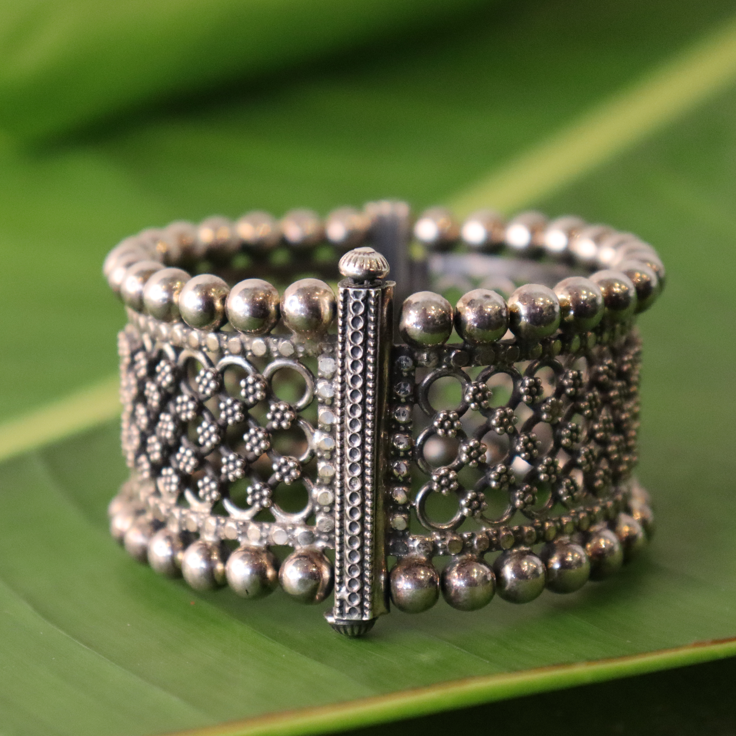 Marigold Silver Kada