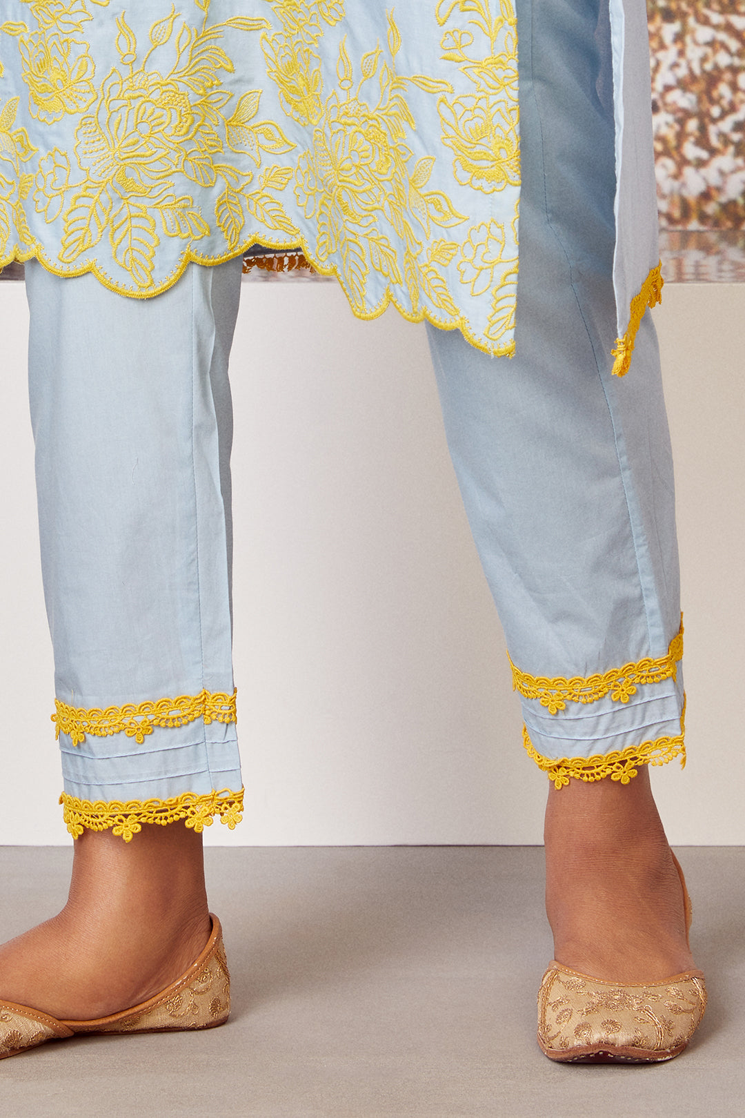 Azure Supima Cotton Kurta Set