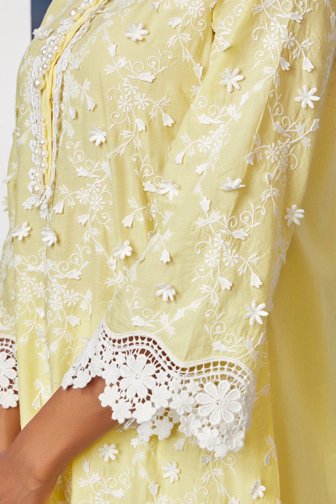 Baybreeze Supima Cotton Yellow Kurta Set