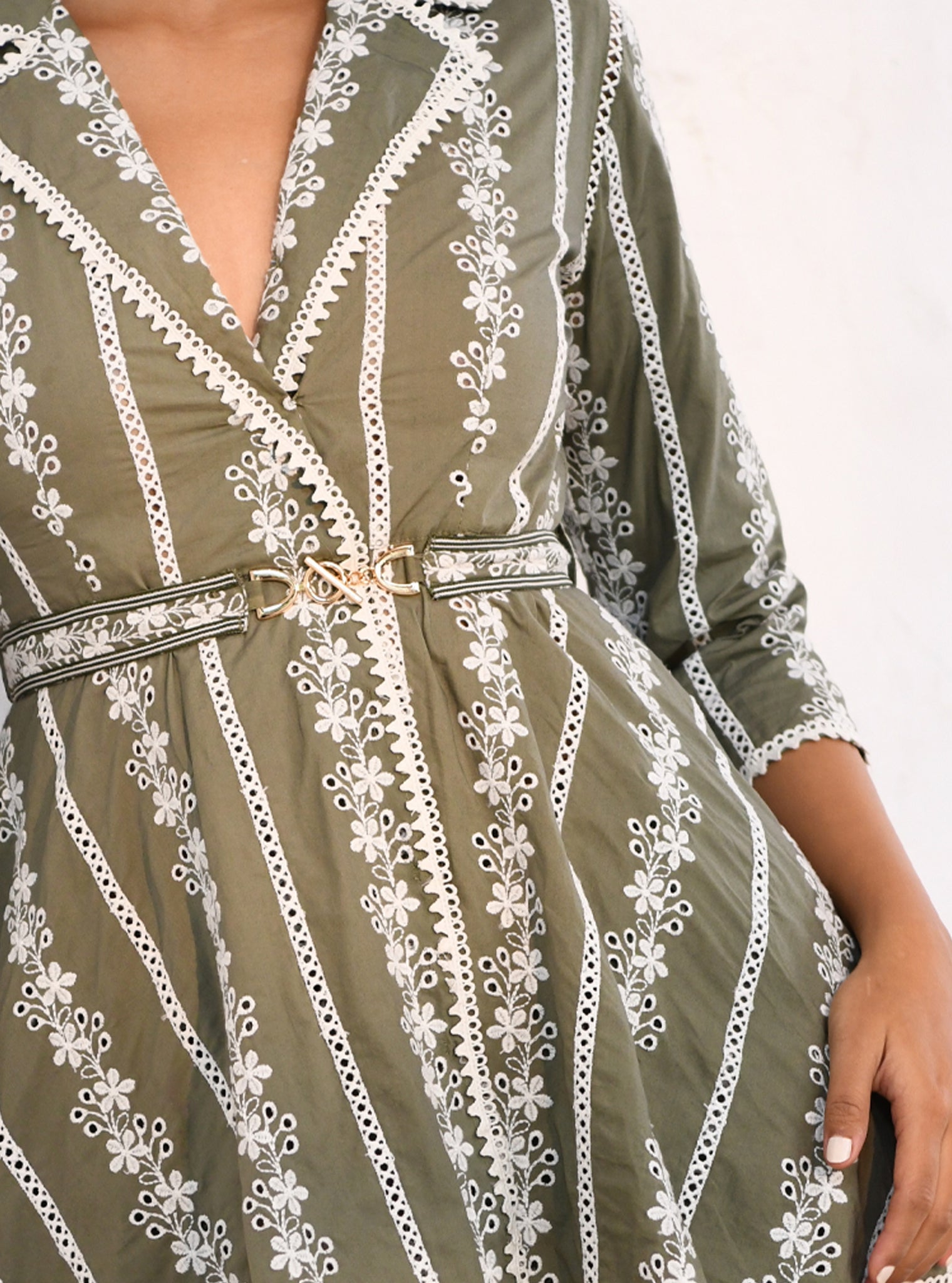 Bristol Cotton Olive Co-ord Set