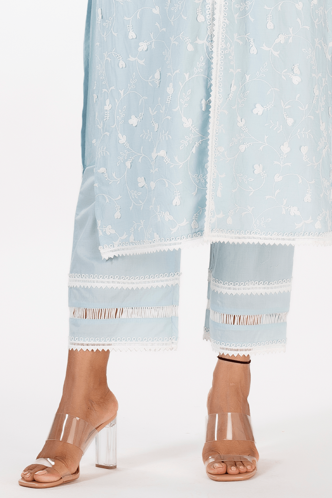 Cali Supima Cotton Light Blue Kurta Set