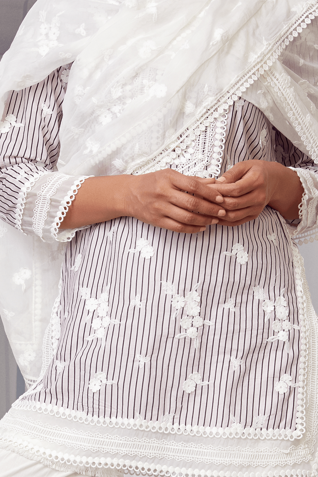Chelsea Supima Cotton Pink Kurta with Garara Set