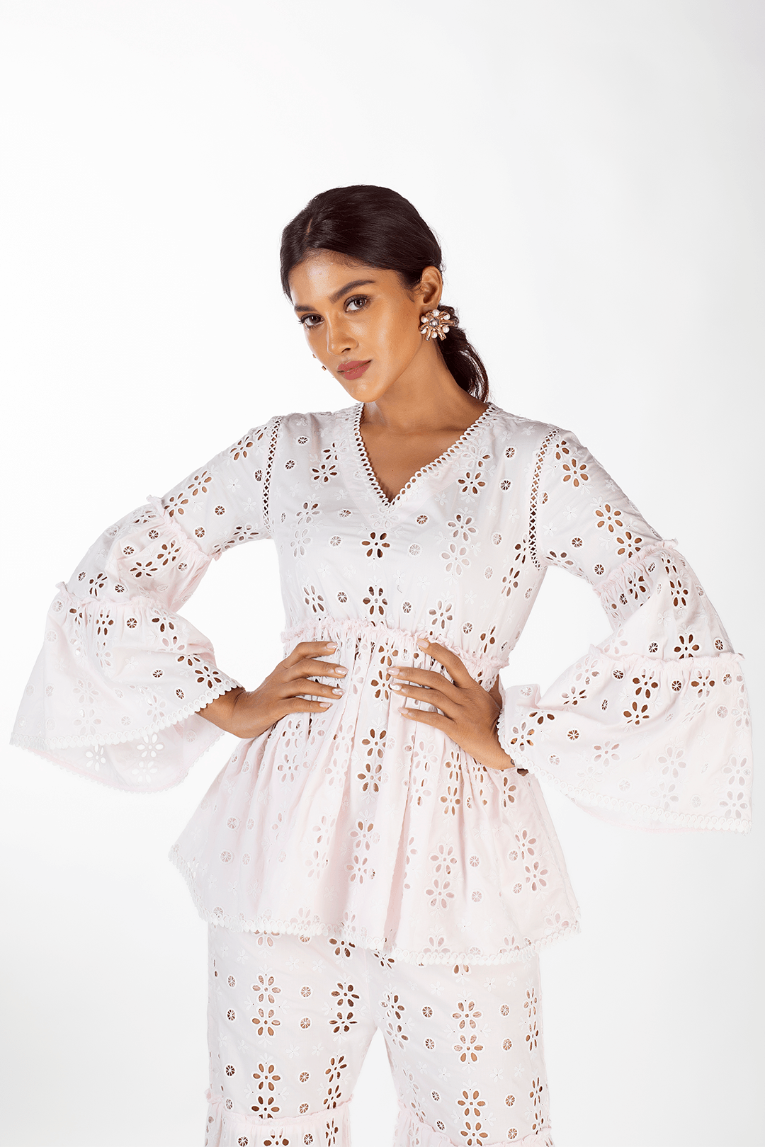 Chloe Cotton Pink Co-ord Set