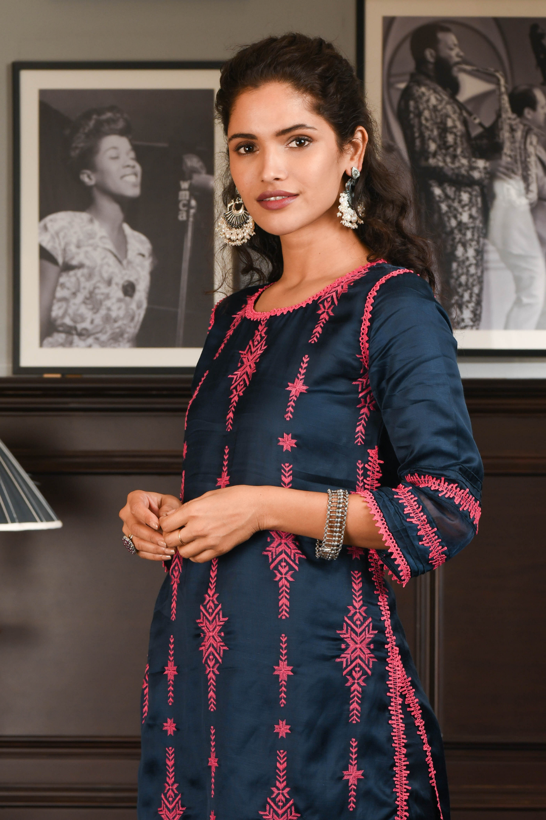 Japanese Silk Dita Kurta with Dita pyajamas