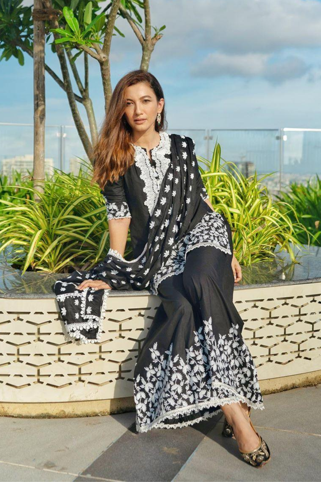 Dona Supima Cotton Kurta with Palazzo Set