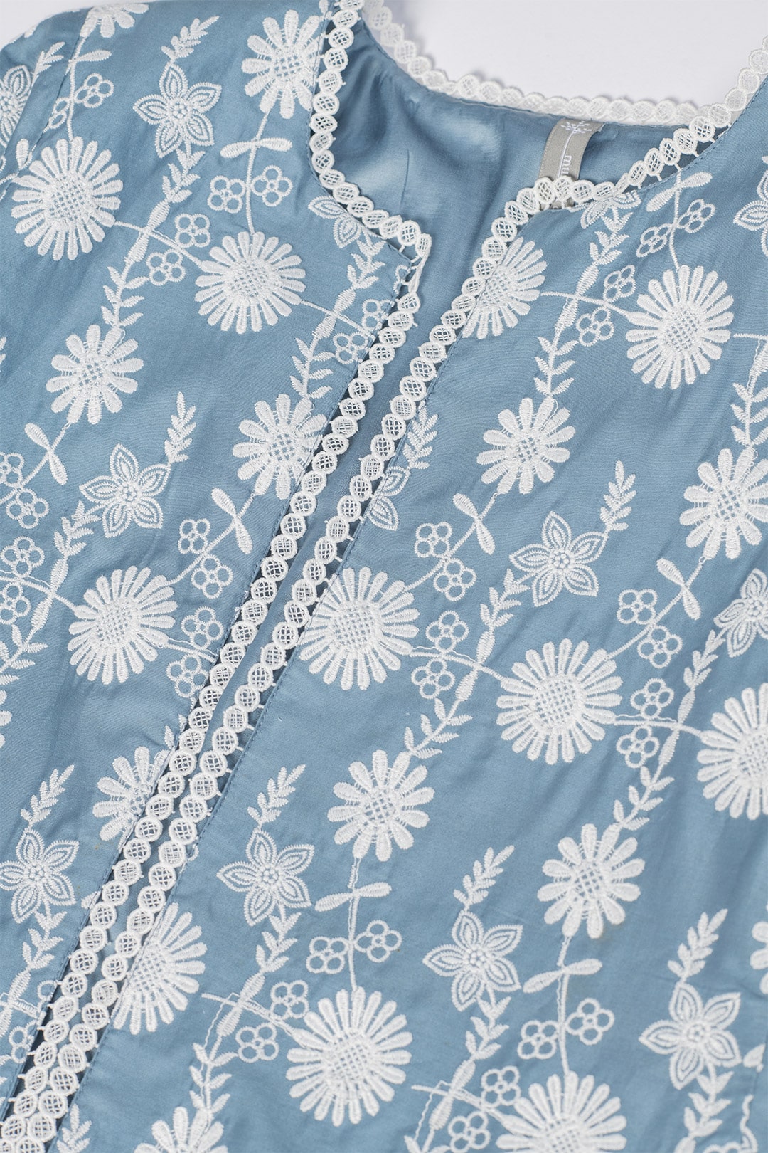 Ettie Supima Cotton Blue Jacket With Ettie Pant