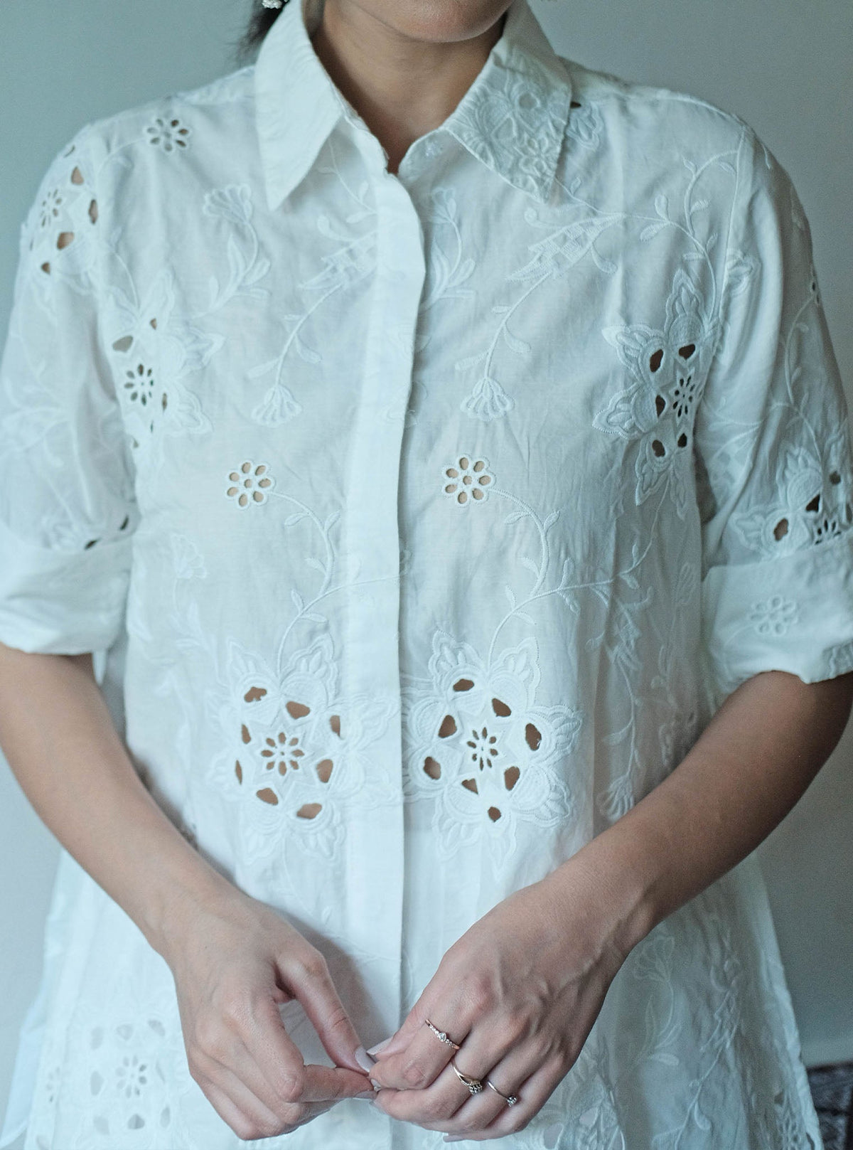 Eve Iconic Supima Cotton White Shirt