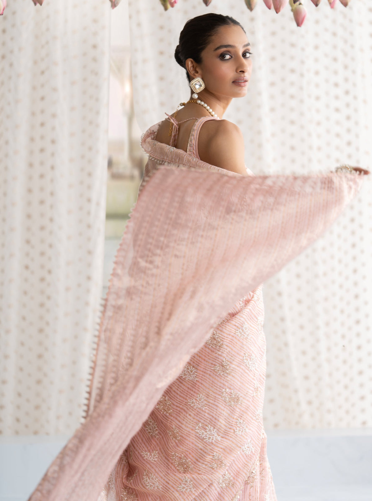 Gulbahar Banarsi Pink Saree