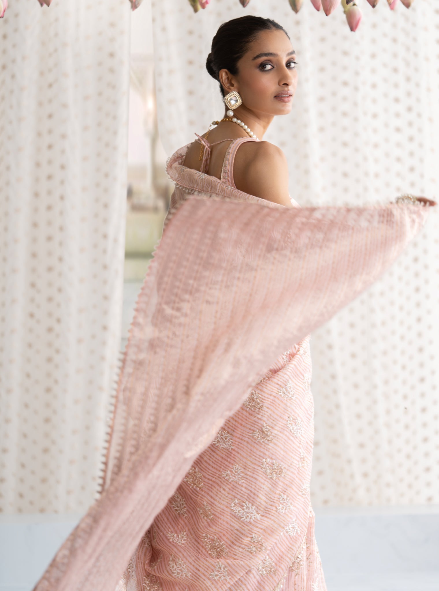 Gulbahar Banarsi Pink Saree