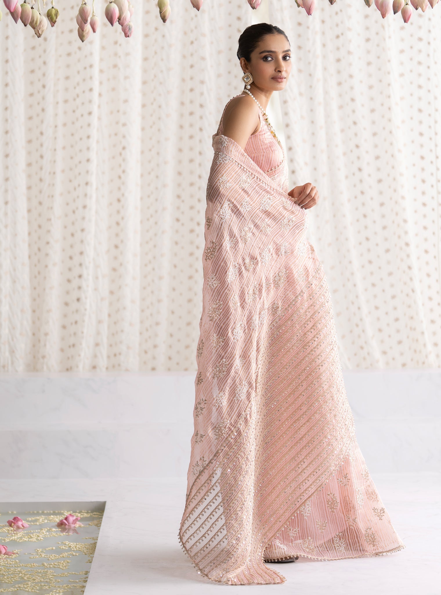 Gulbahar Banarsi Pink Saree