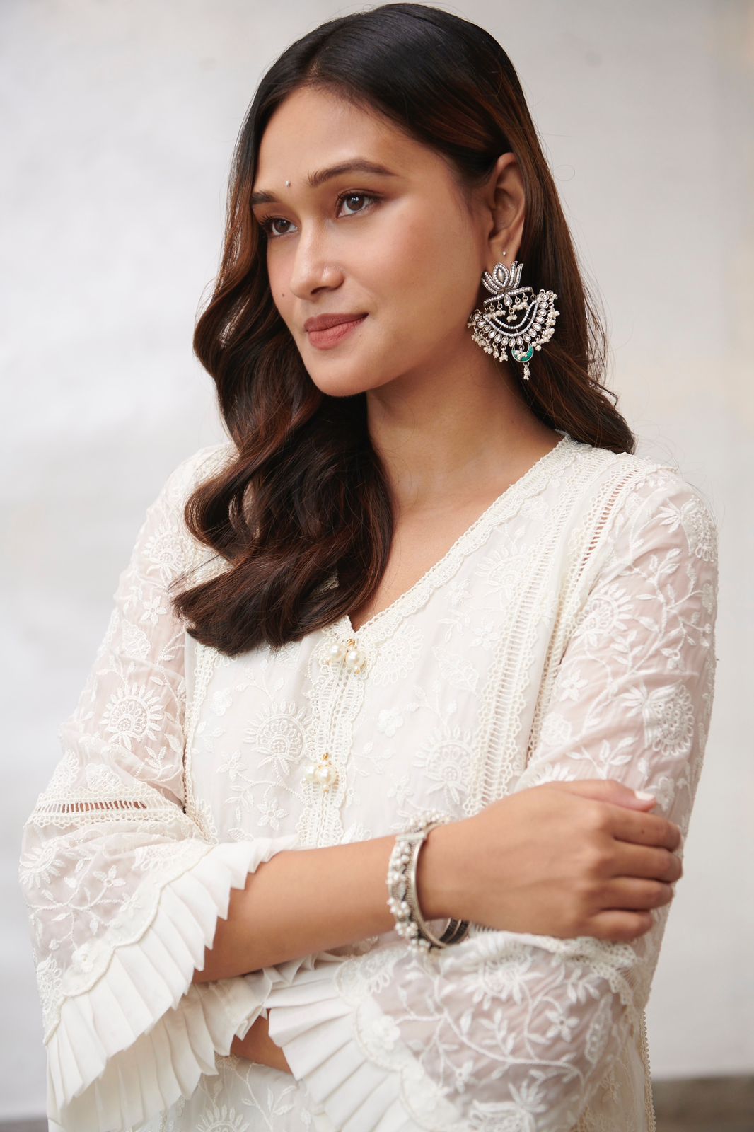 Pure Silver Ratan Earrings