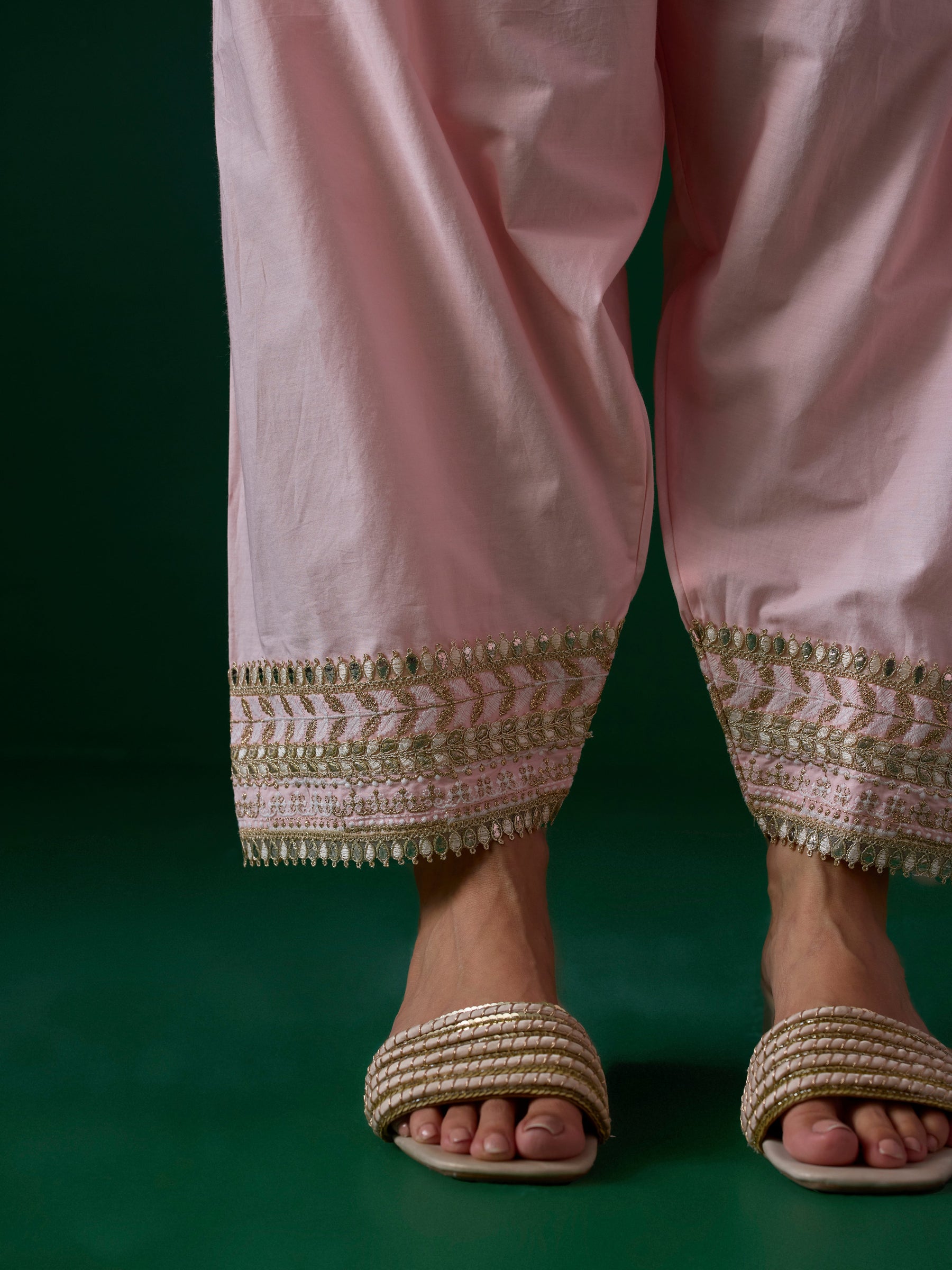 Jivara Supima Cotton Pink Kurta Set