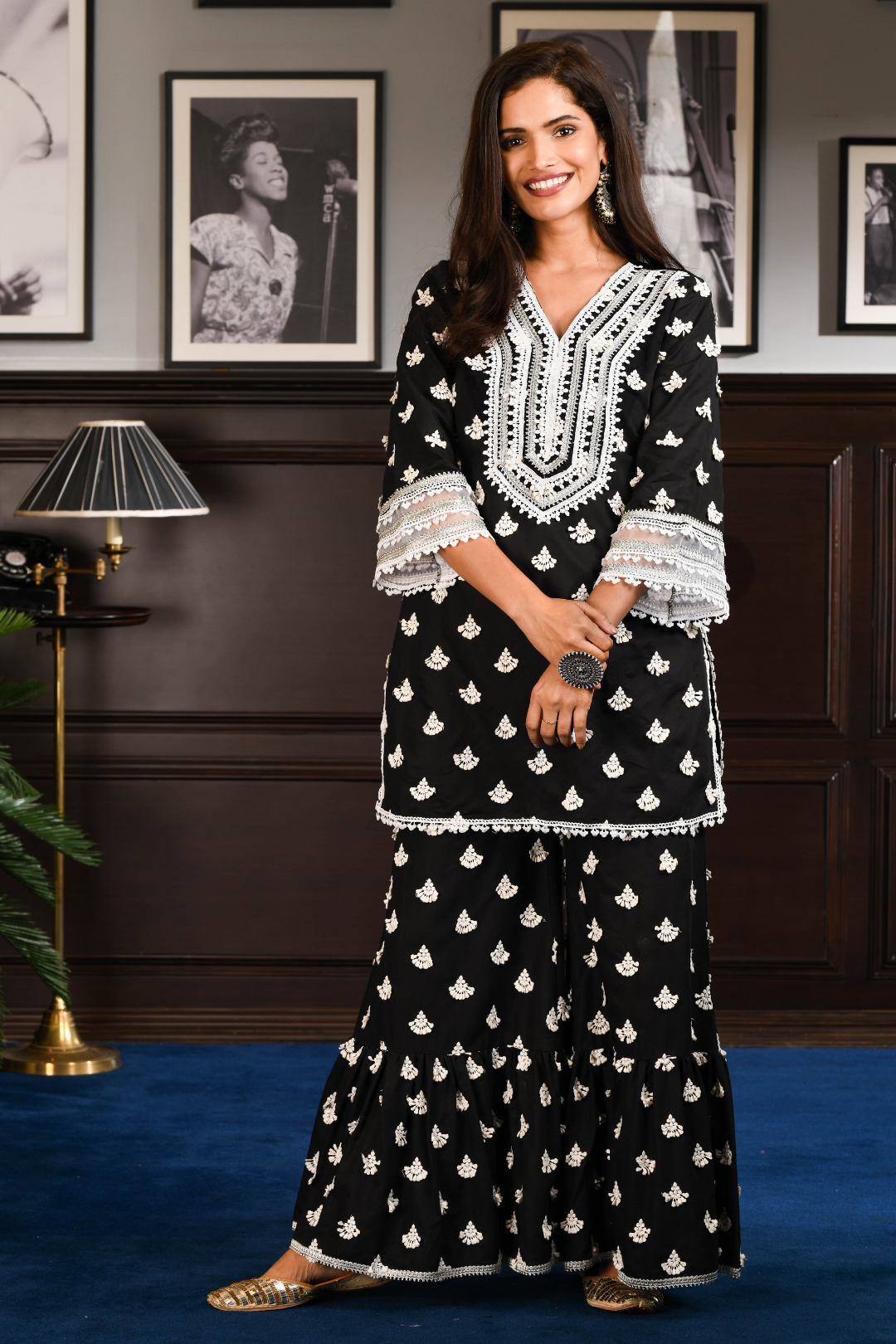 Pima Satin Jubilee Kurta With Jubilee Pyajama