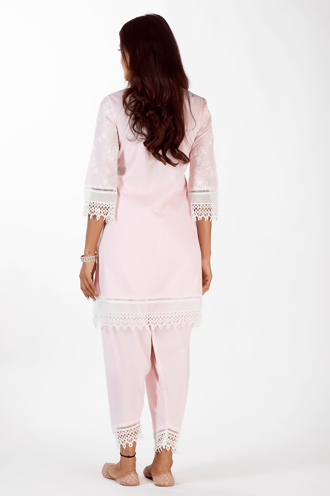 Mulmul Supima Cotton Kai Pink Salwar