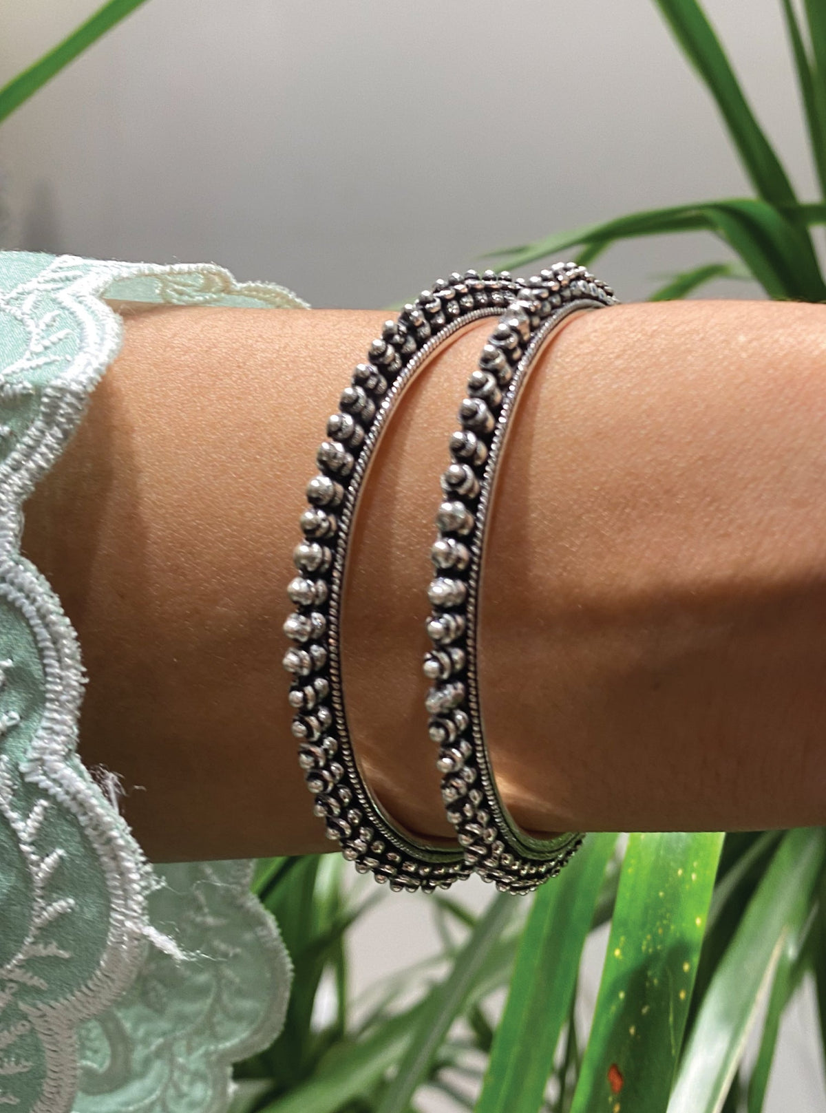 Pure Silver Lata bangles