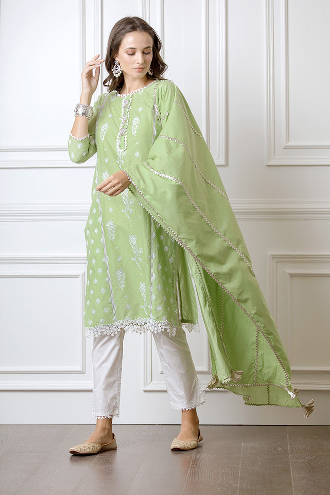 Rue Green Kurta Set