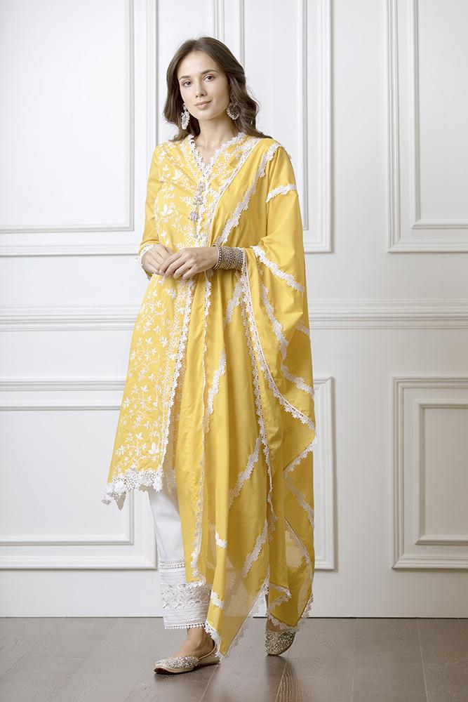 Rosewood Supima Cotton Mango Kurta Set