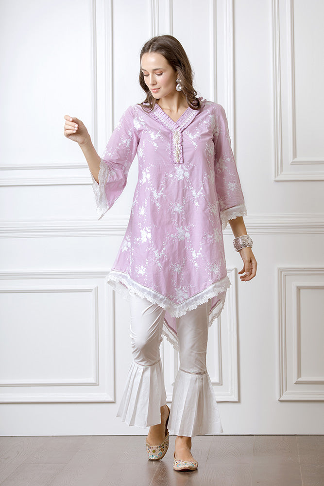 Danica Lilac Kurta Set