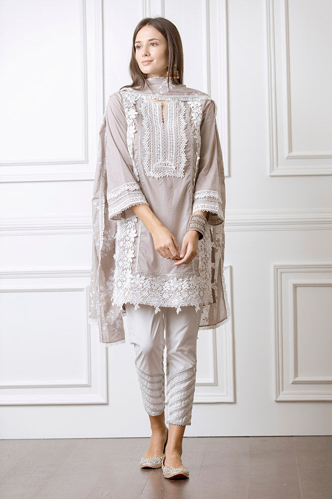 Quill Grey Kurta Set
