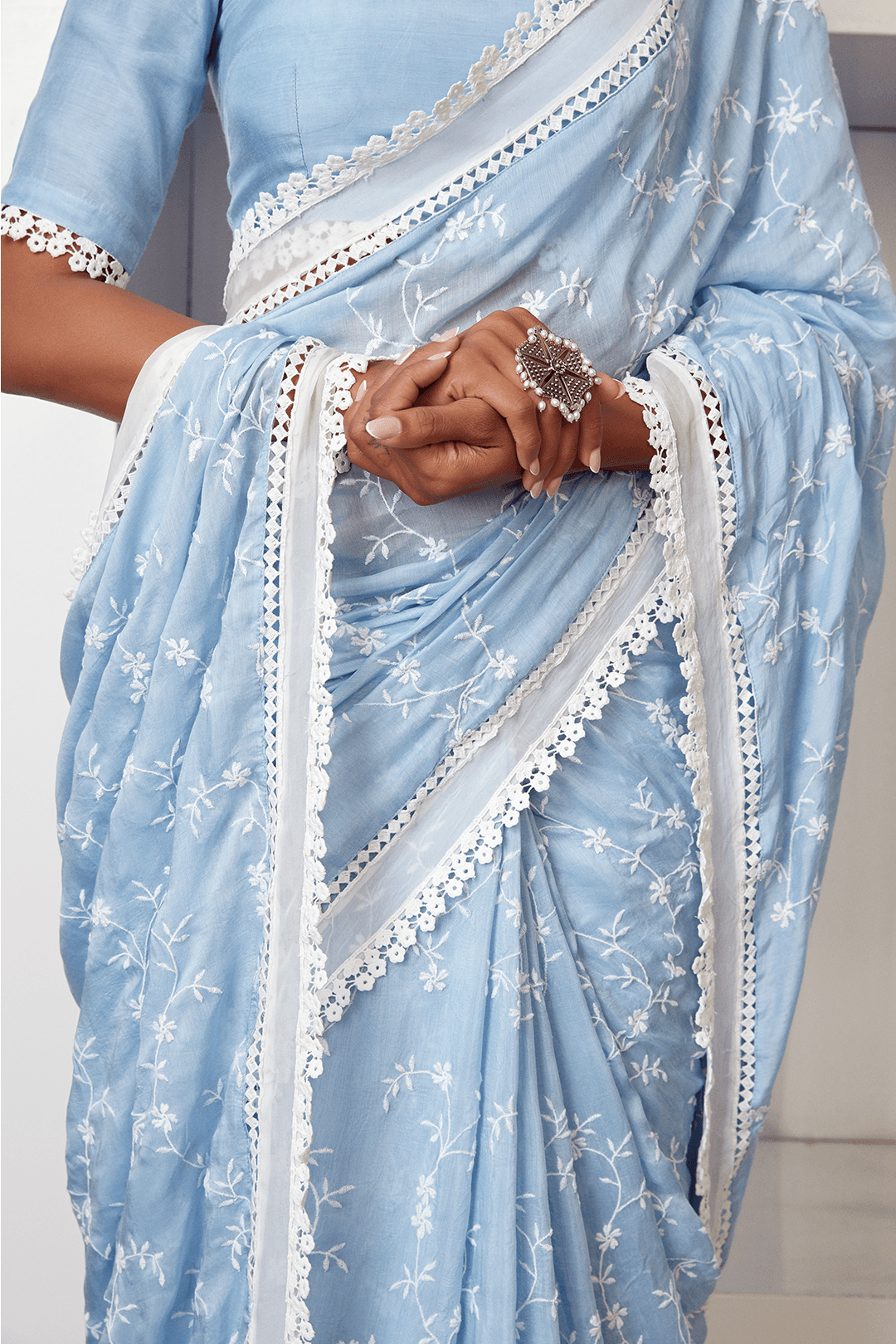 Romance Silk Blue Saree
