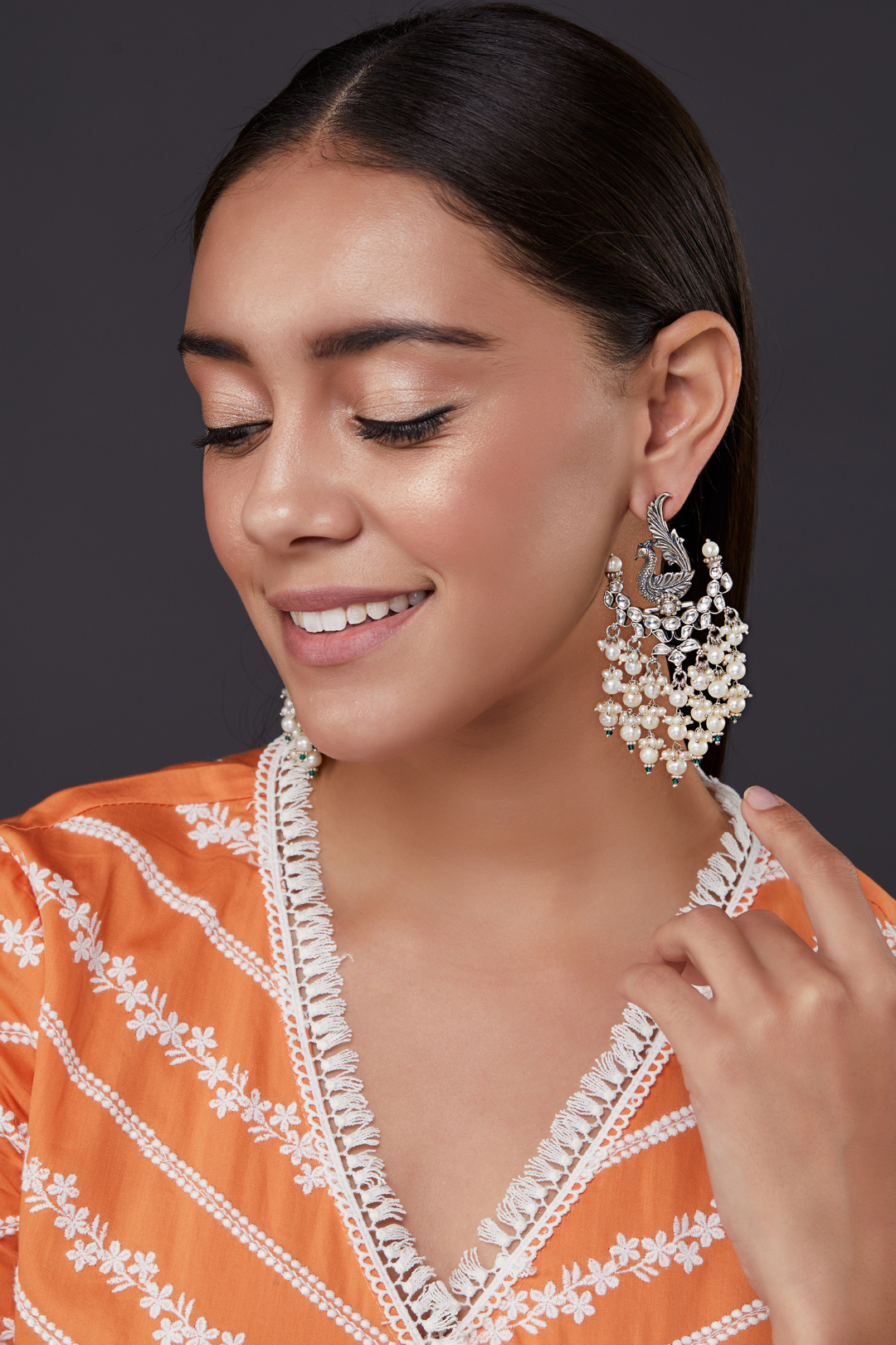 Pure Silver Saumya Earrings