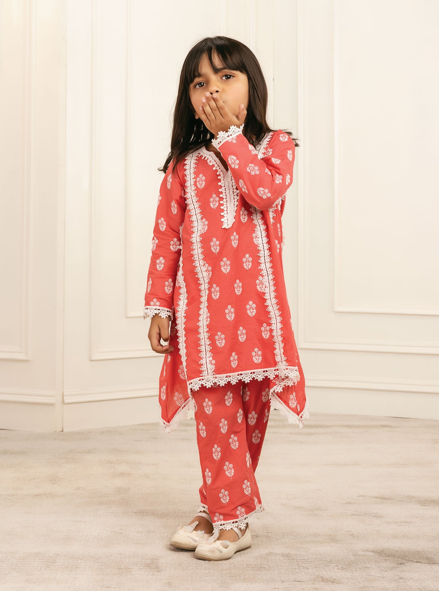Amaris Supima Cotton Red Kurta Set