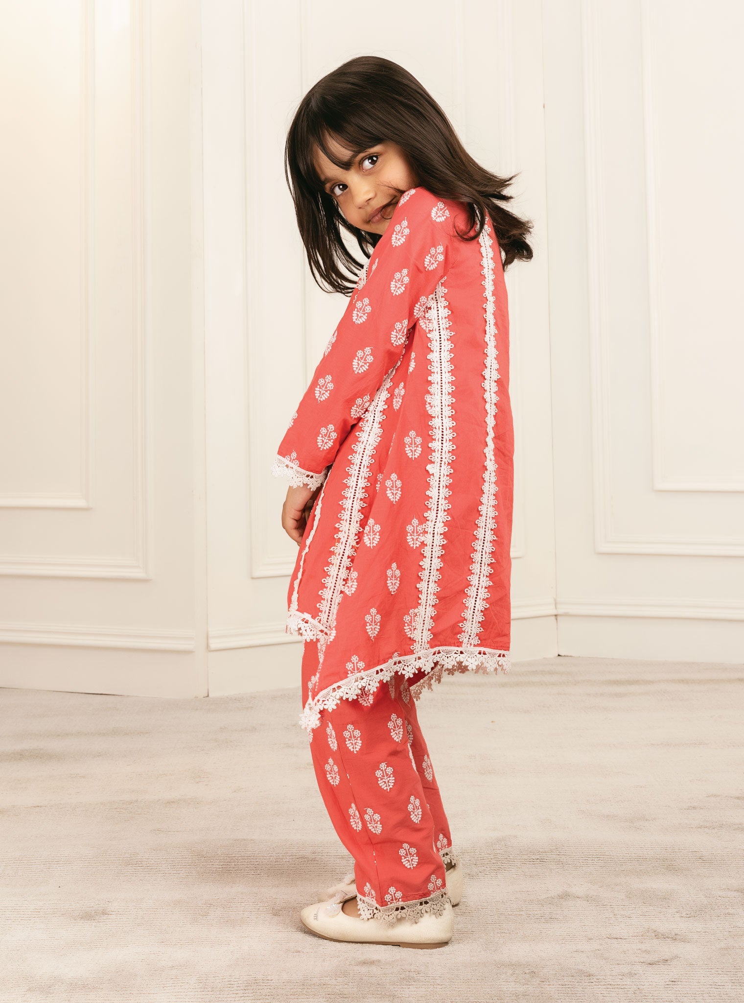Amaris Supima Cotton Red Kurta Set