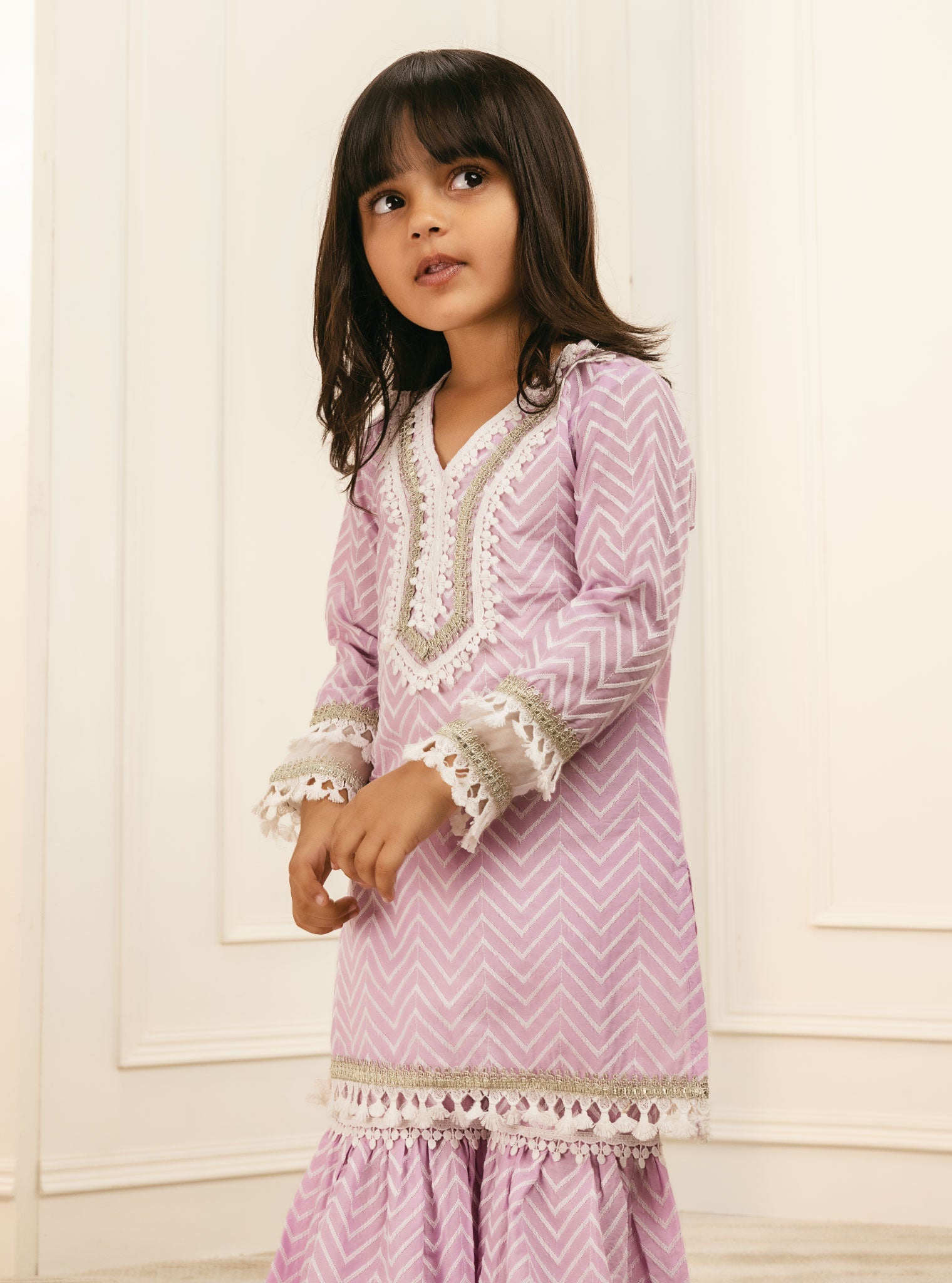 Elara Supima Cotton Lilac Garara Set