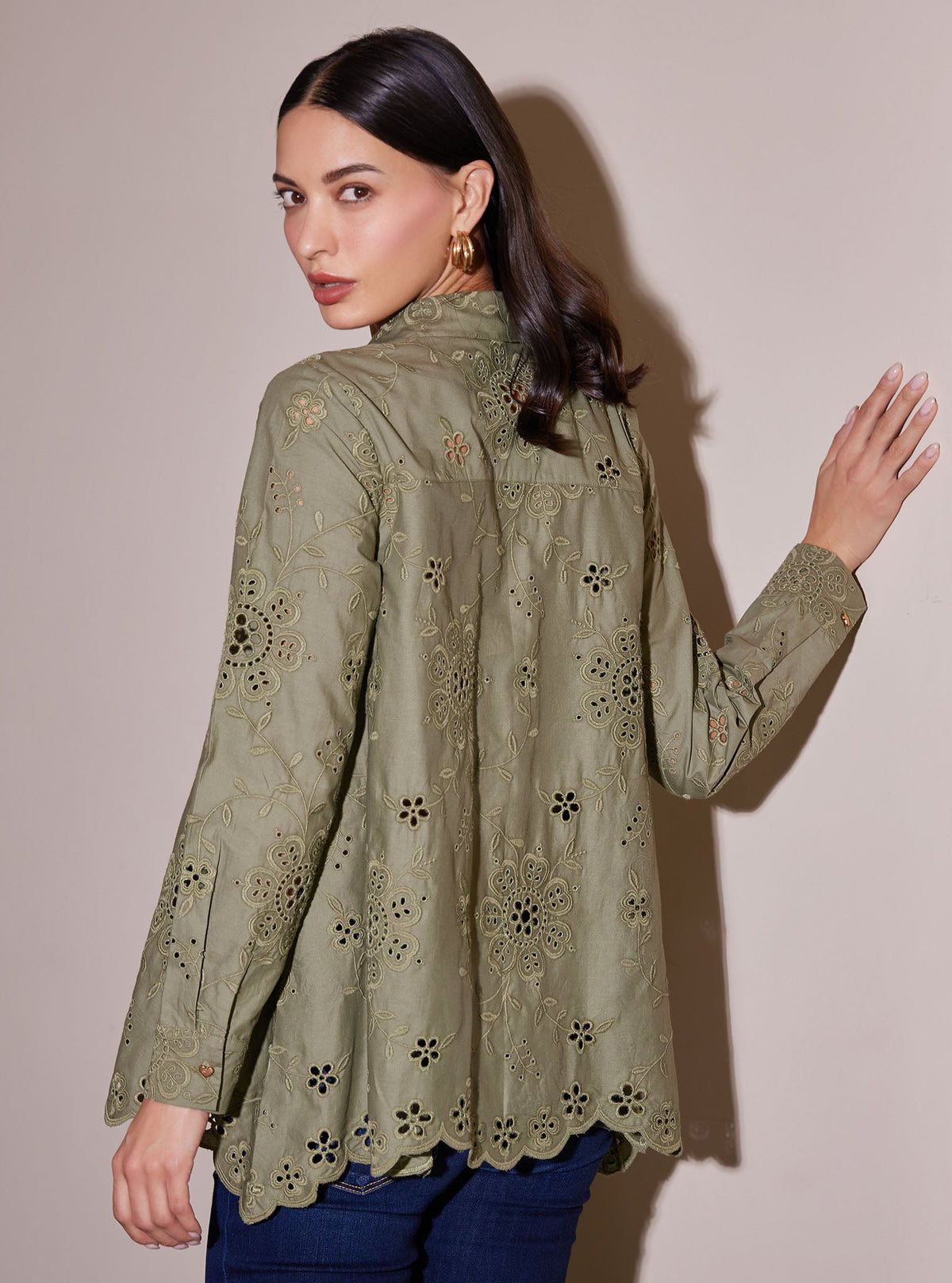 Ora Supima Cotton Olive Shirt