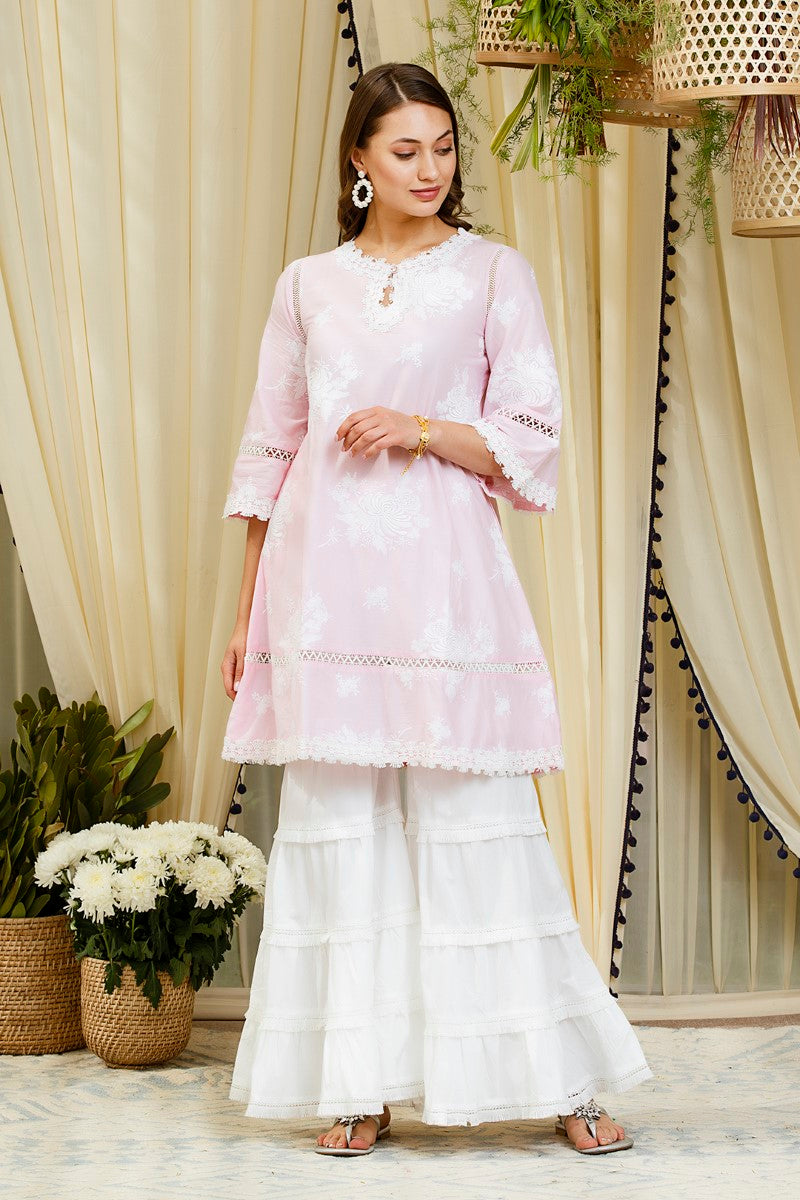 Mulmul Supima Cotton Garara White