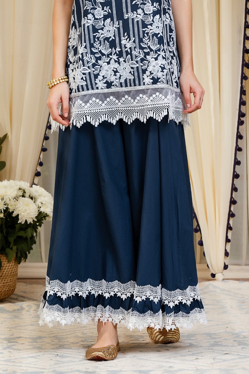 Blossom kurta with Blossom Sharara