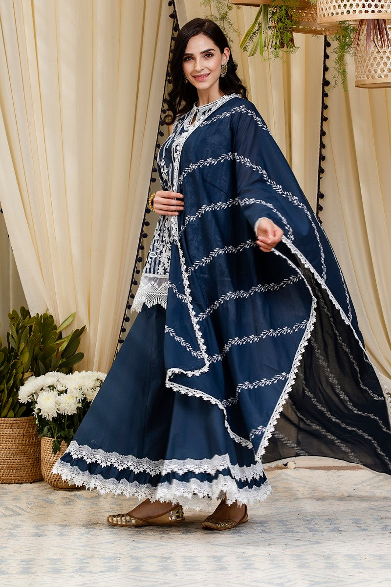 Blossom kurta with Blossom Sharara