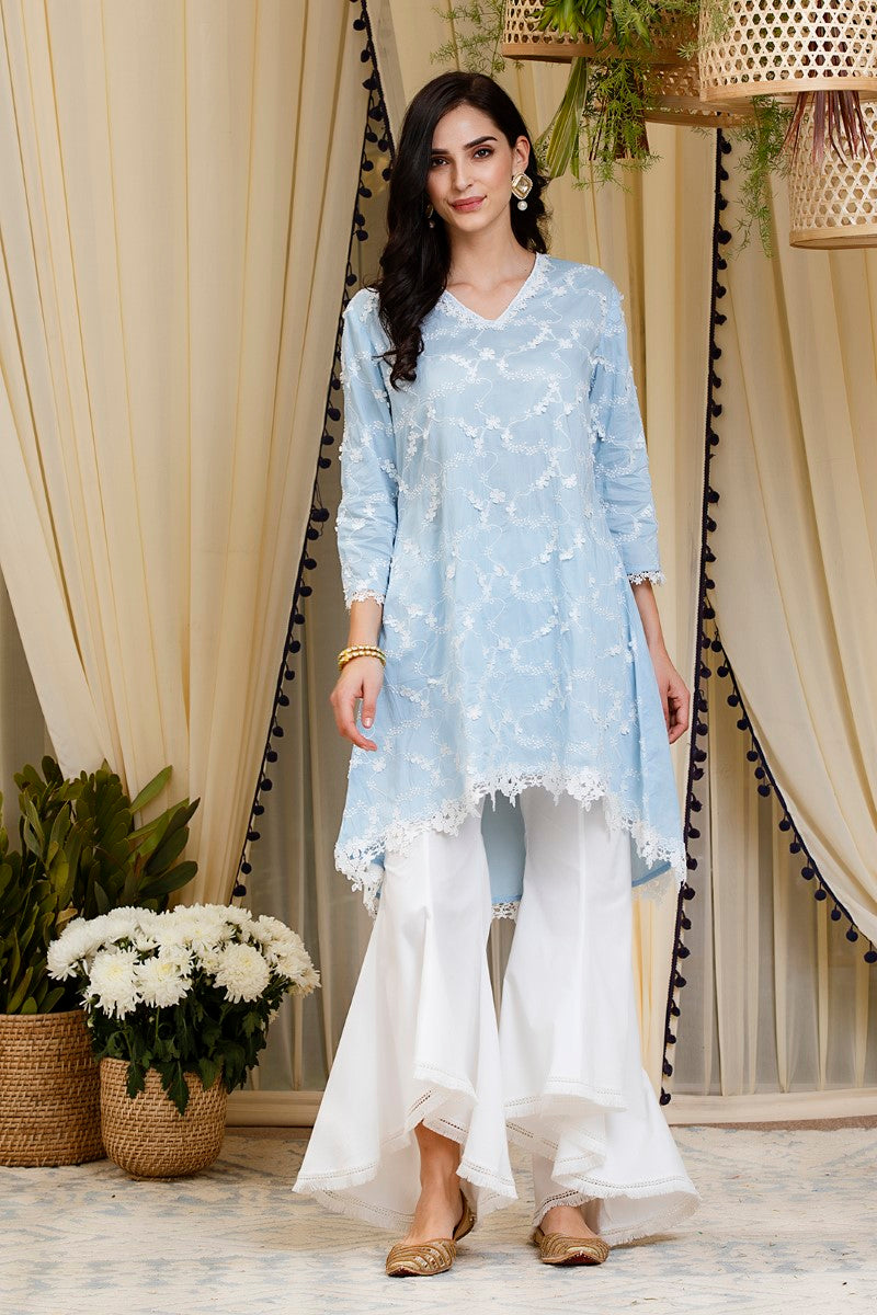 Jasmine kurta with new bellbottom