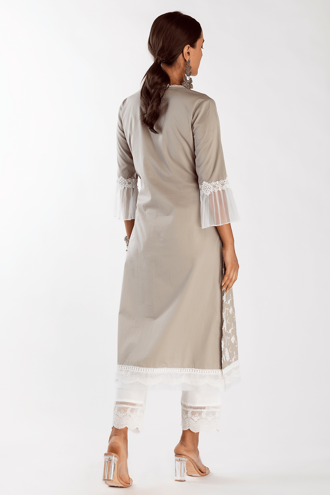 Dusk Supima Cotton Grey Kurta Set