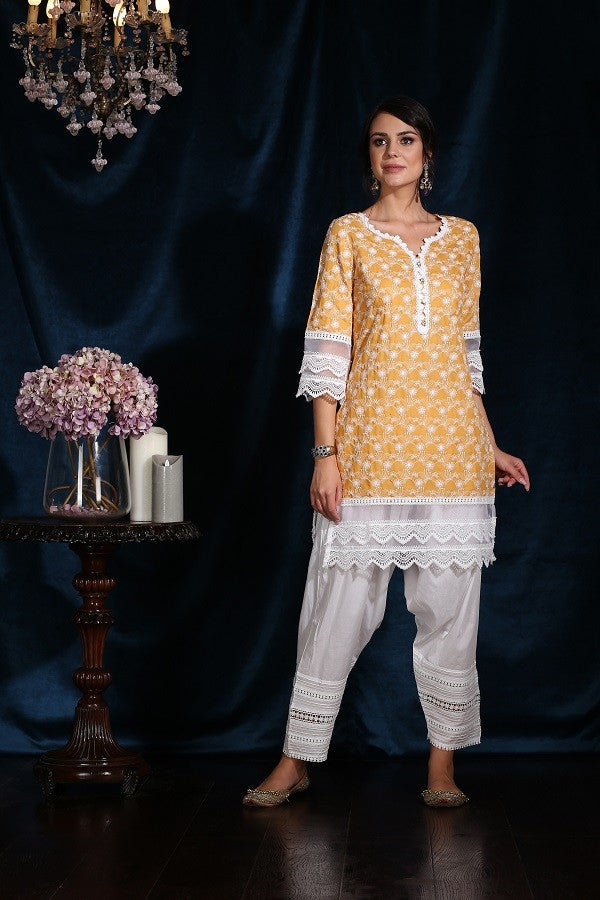 Ivy Kurta (Mustard)