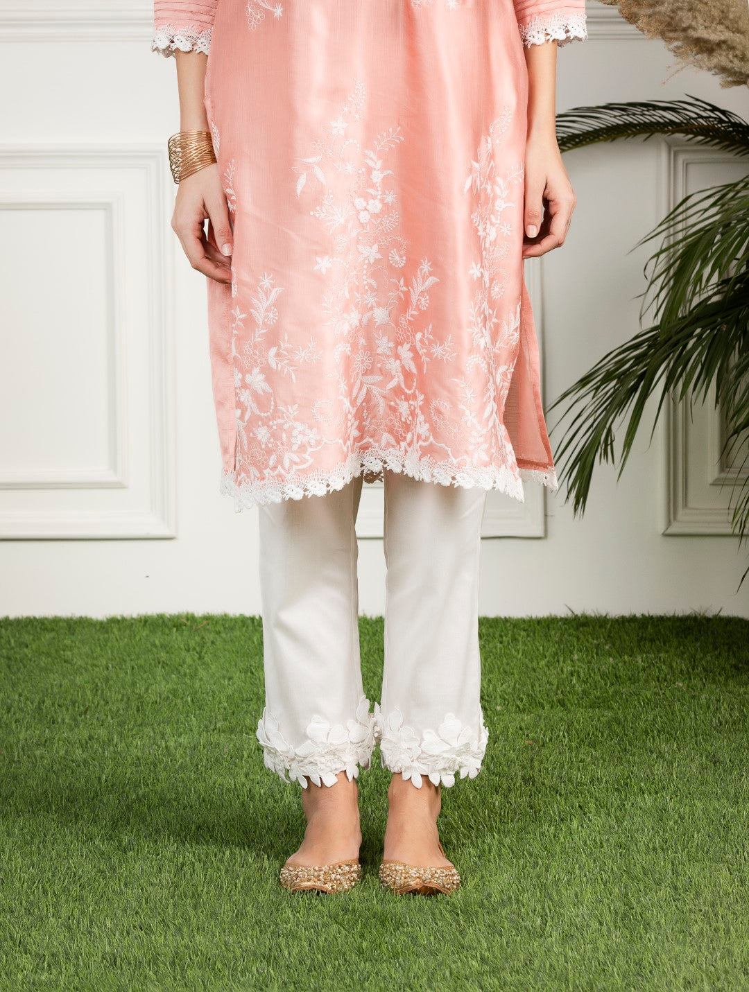 Morning Glory Supima Cotton Hibiscus Kurta Set