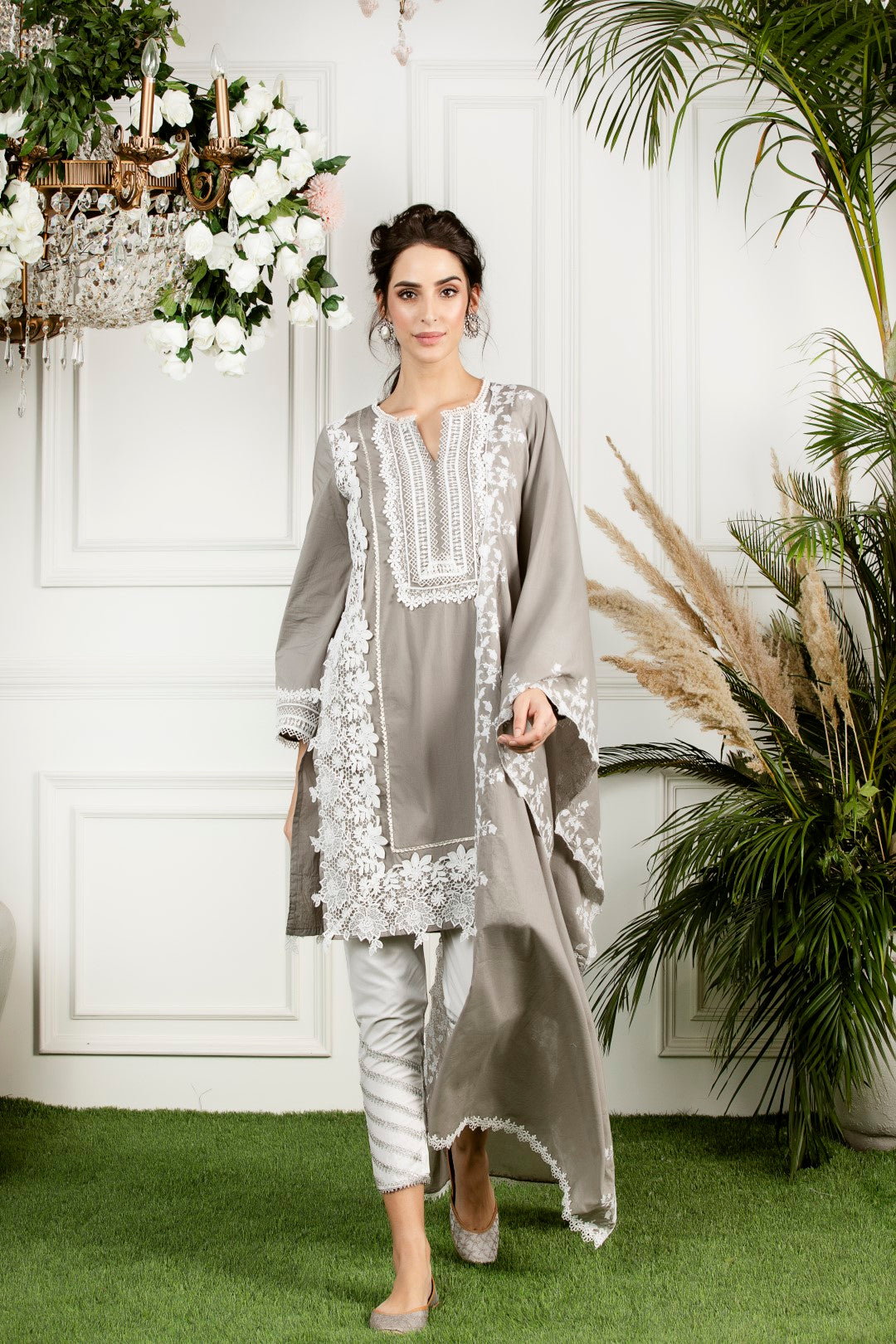 Mulmul Supima Cotton Lily Dupatta