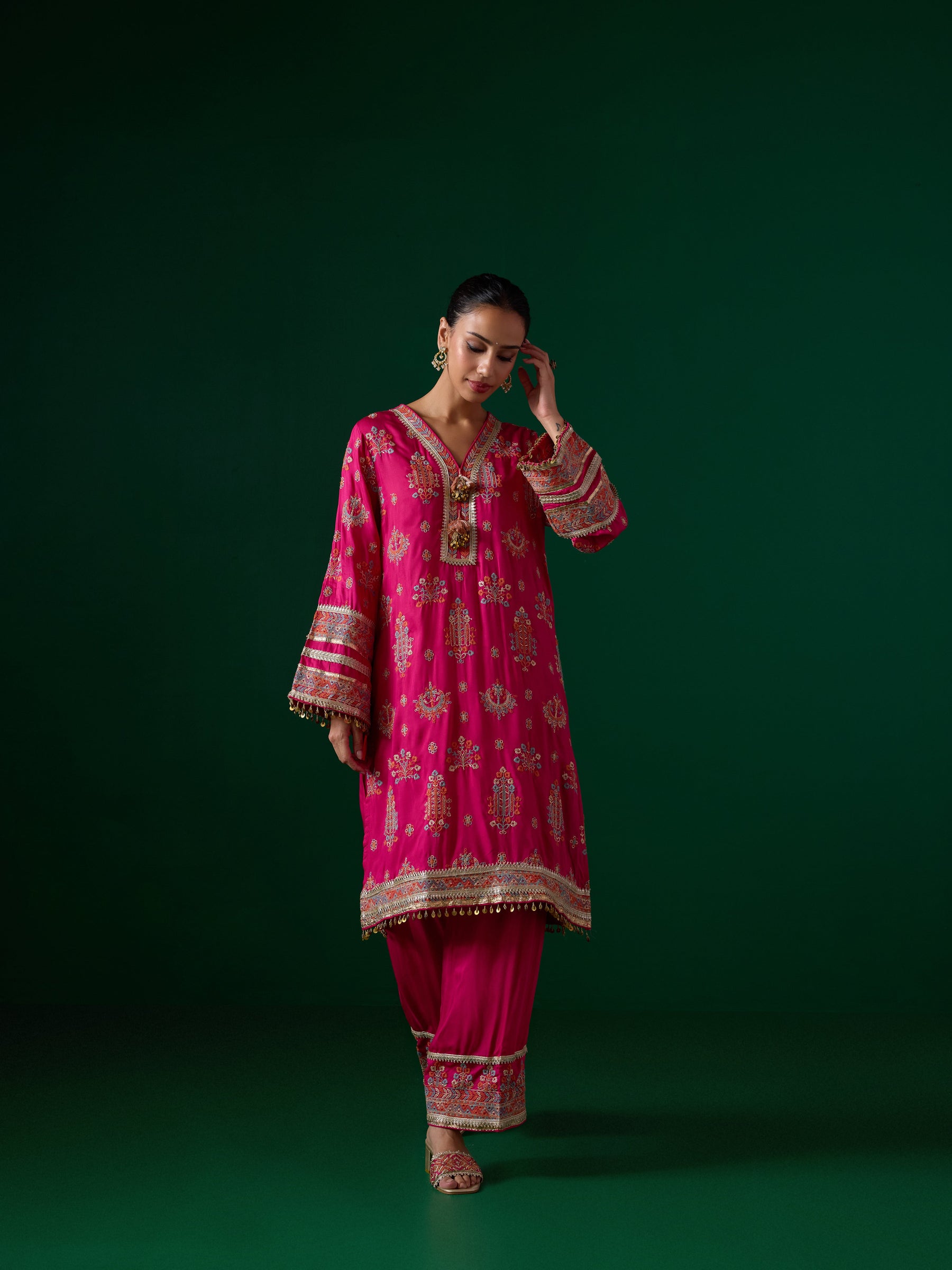 Noreya Lawn Fuschia Kurta Set