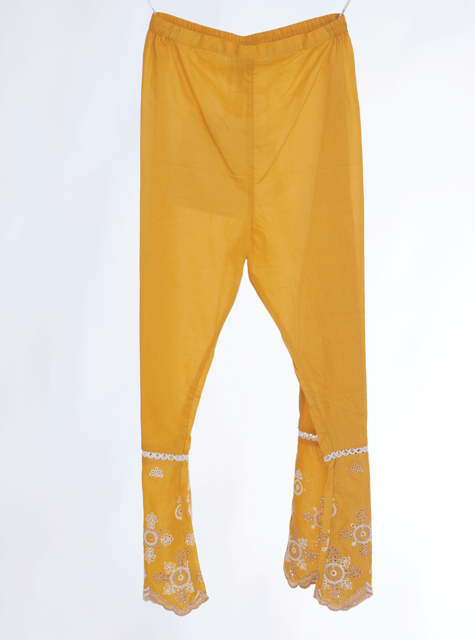 Mulmul Cotton Nell Mustard Kurta With Nell Mustard Pant