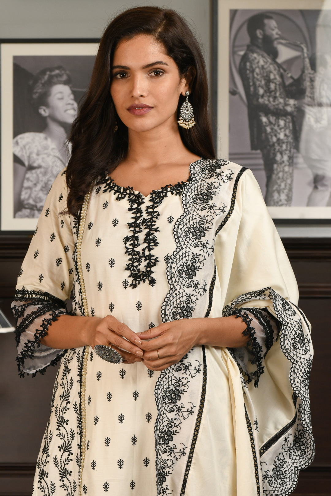 Pima Satin Merry Kurta With Harem Pyajama
